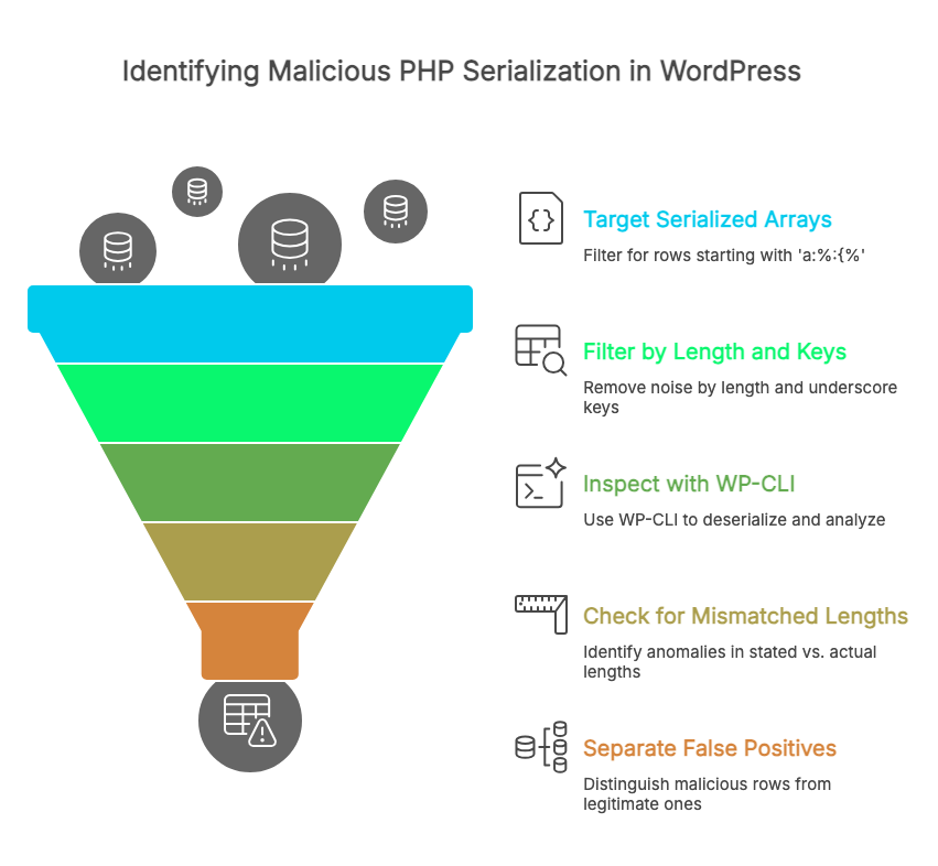 Remove malware WordPress database