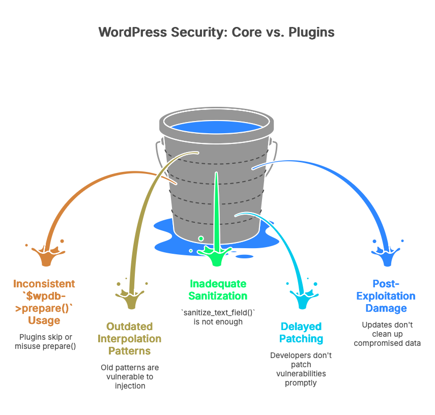 WordPress SQL injection prevention