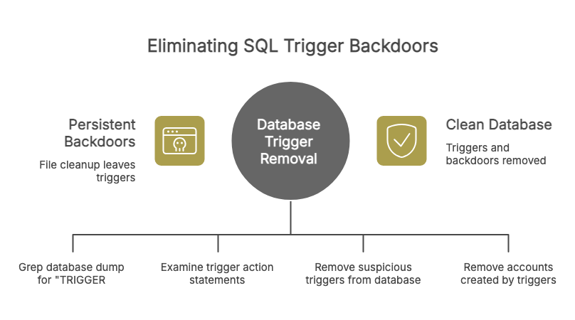 WordPress Database Hardening - database trigger removal